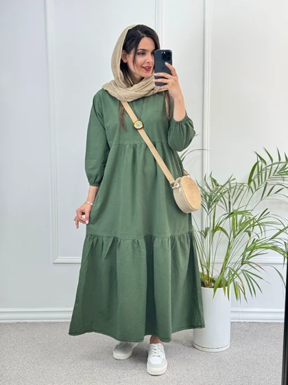 پیراهن مانتویی دریا لینن