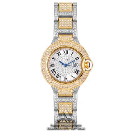ساعت زنانه کارتیه Cartier Ballon Bleu Full Diamond-28