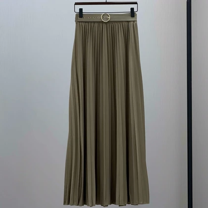 دامن پلیسه کمربند دار