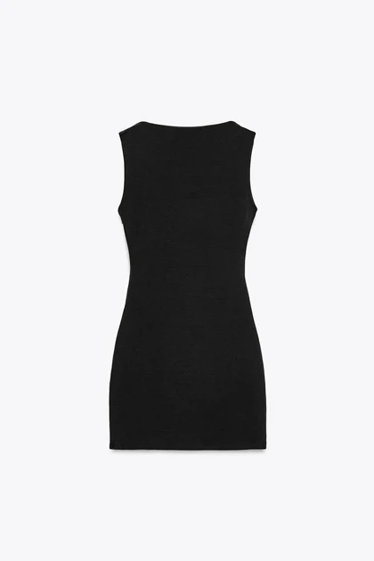 پیراهن میدی یقه کج Zara328
