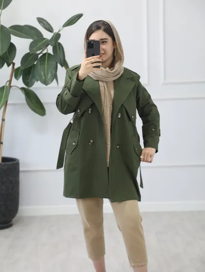 بارانی کوتاه طلا