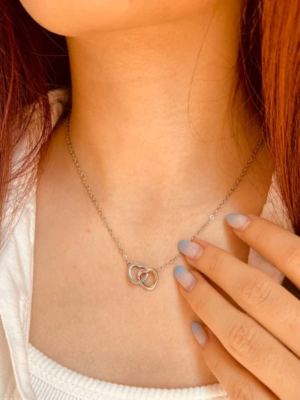 گردنبند دو قلب