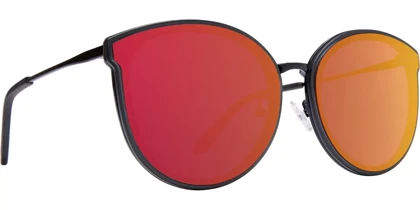 عینک آفتابی اسپای SPY Colada Matte Trans Gray Gloss Black - Rose with Burgundy Flash Mirror