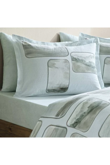 سرویس روتختی دو نفره Taç Butik مدل Lune پنبه - آبی