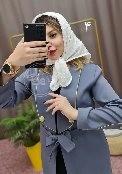 مینی اسکارف طلایی