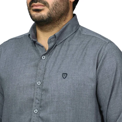 پیراهن آستین بلند ساده مردانه مدل 61029157