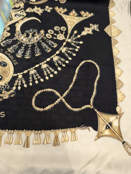 شال ابریشم ژاکارد هرمس جواهر 20191