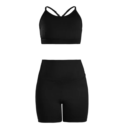 ست نیم‌تنه و کشاله بند ورزشی زنانه الو مدل 4B0153 مشکی