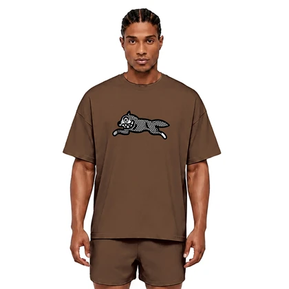 تیشرت نخی مردانه زنانه اورسایز 1991 مدل Running Dog TS19105