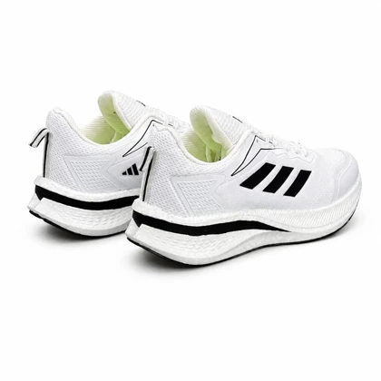 کفش کتانی مردانه مدل آدیداس زیره بست سفید مشکی Adidas New