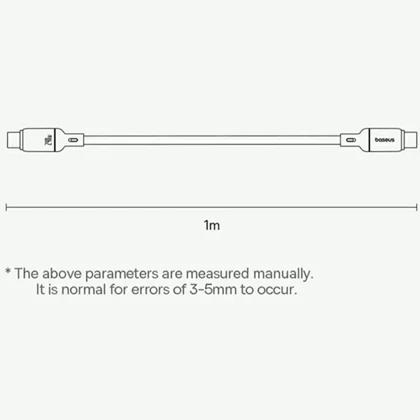 کابل تایپ سی 240 وات بیسوس (Baseus) اصلی 1 متری مگنتیک مدل CB000153