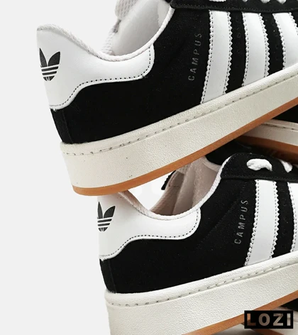 کفش کتانی مردانه و زنانه مشکی سفید ADIDAS Campus مدل 4238