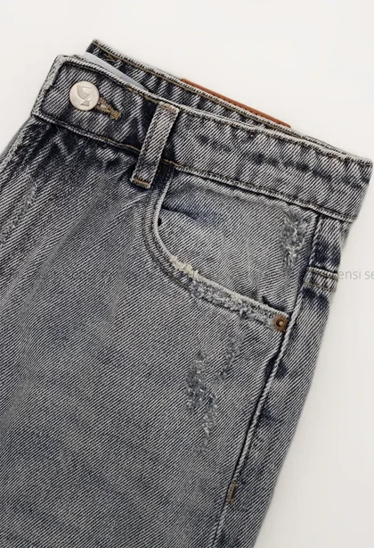 شلوار جین نیم بگ رگولارکد1005006