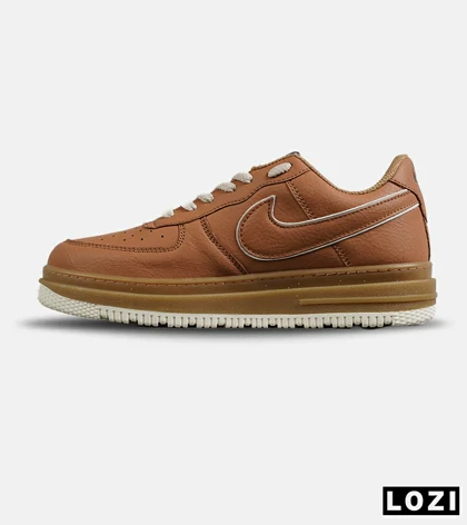 کفش کتانی بزرگ پا قهوه ای NIKE AIR FORCE مدل 7650