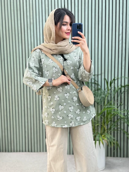 شومیز مانتویی بابونه