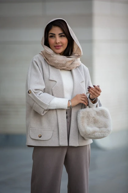 پالتو فوتر یقه دالی نقاب دار