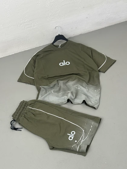 ست مردانه تیشرت و شلوارک alo