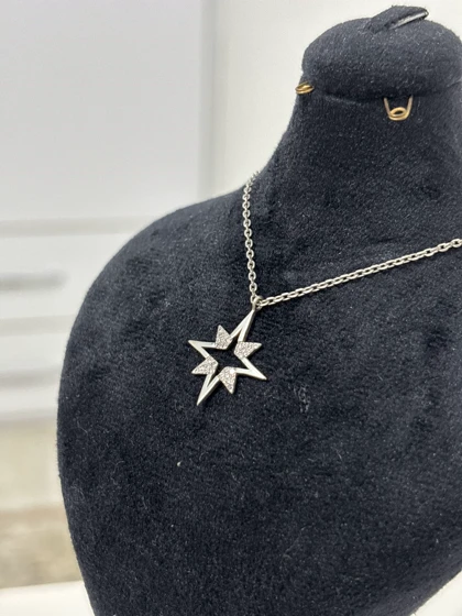 گردنبند نقره زنانه ستاره قطبی 973