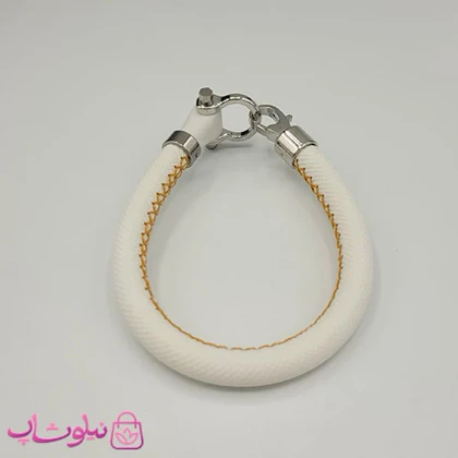 دستبند امگا رابر سفید مردانه سایز لارج کیفیت مستر (طراحی جدید) کد 1350