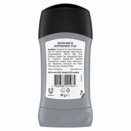 استیک ضد تعریق مردانه رکسونا Rexona مدل V8 حجم 45 گرم 48 ساعته