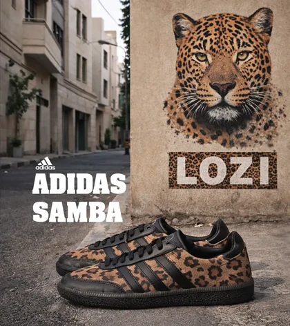 کفش کتانی زنانه پلنگی ADIDAS Samba مدل 7369