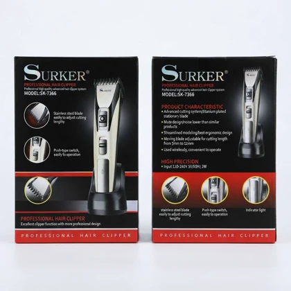 ماشین اصلاح حرفه‌ای سورکر مدل SK-7366 کدA0004 گالری ساعت ضرابی