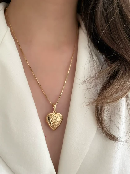 گردنبند با آویز لاکت عکس ژوپینگ