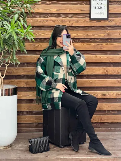 شکت چهارخونه بغل دکمه