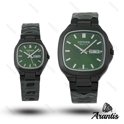 ساعت ست سیتیزن diamond مشکی صفحه سبز s-10219