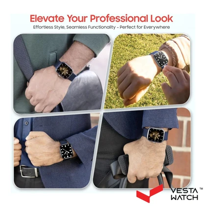 ساعت مچی هوشمند سوئیس میلیتاری SWISS MILITARY مدل SM-WCH-ALPS4-SILF-BLUSSS