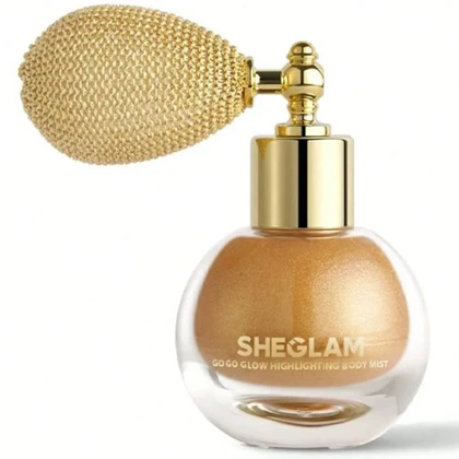 هایلایتر بدن شیگلم SHEGLAM اصل مدل Go Go Glow وزن 10g برای صورت، مو و بدن