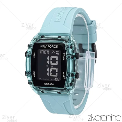 ساعت اورجینال ناوی فورس NaviForce دیجیتالی مستطیلی آبی 107045