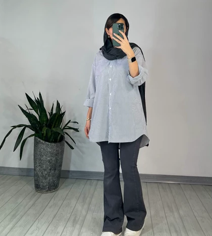مانتو راه راه سنجاقک 2