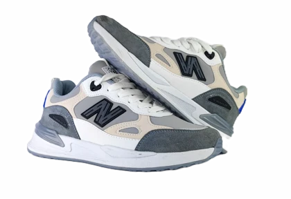 کفش اسپرت مردانه برند نیوبالانس new balance مدل پدیده کرم طوسی کد 184