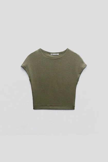 کراپ تاپ نخی Zara Cap Sleeve335