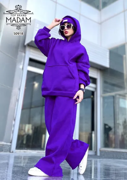 ست هودی و شلوار بگ زنانه madam