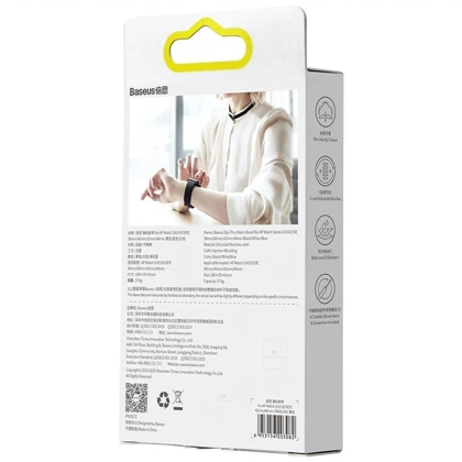 بند سیلیکونی اپل واچ 38 و 40 میلی‌متری بیسوس LBWSE-0