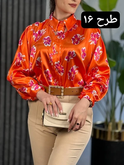 شومیز ساتن ریونا کد 1796