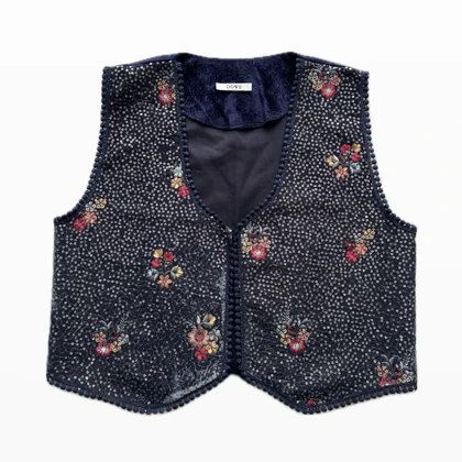 وست مخمل پولک دوزی