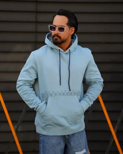 هودی مردانه دورس سه‌نخ طرح Wanderlust