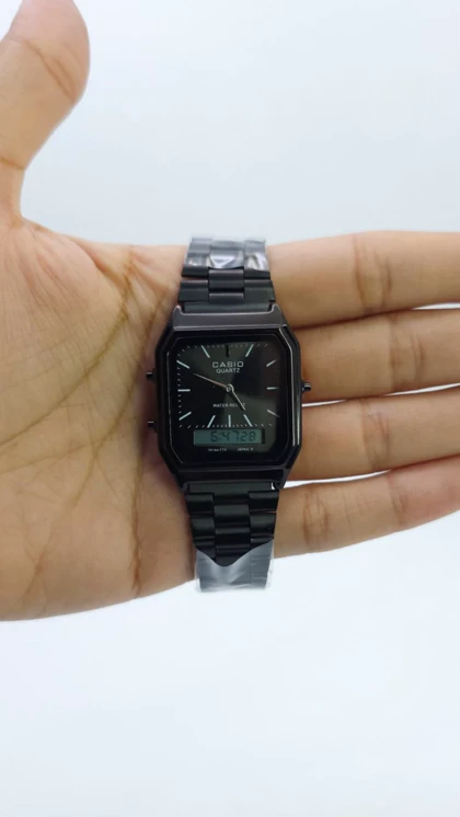 ساعت مچی مردانه کاسیو نوستالژی Casio AQ-230 دوزمانه کلاسیک
