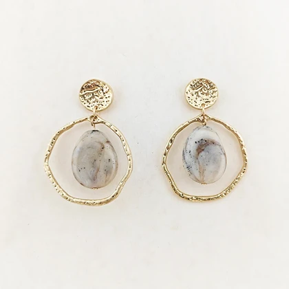 گوشواره سنگ و ماه کد M100