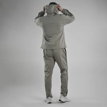 ست سویشرت و شلوار گرمکن اسپرت الو مدل 17006 خاکی