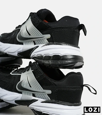 کفش کتانی مردانه و زنانه مشکی طوسی Nike cushlon مدل 7197