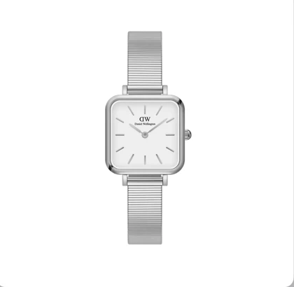 ساعت دنیل ولینگتون مربعی زنانه سیلور صفحه سفید Daniel Wellington Silver