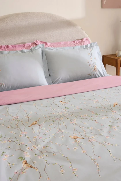 سرویس روتختی دو نفره Karaca Home مدل Tarin پنبه - نعنایی