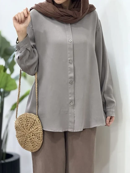 تونیک مانتویی سیلک لطیف 1