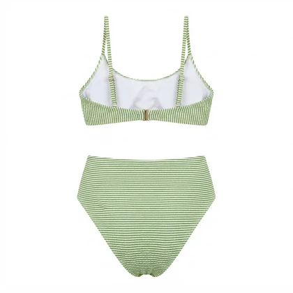 مایو دو تکه Cupshe راه راه مدل Bralette