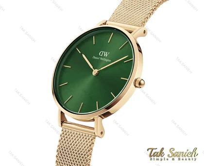 ساعت مچی دنیل ولینگتون طلایی صفحه سبز زنانه Daniel-3924-32-L