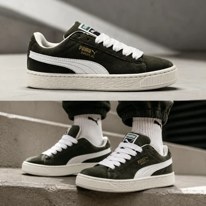 کفش و کتانی زنانه مدل پوما PUMA رنگ یشمی کد EF407
